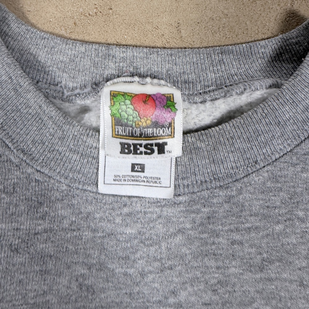 Vintage‎ 90's Michigan Wolverines Crewneck Sweatshirt XL Gray Fruit of the Loom - Picture 3 of 5